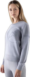 Produktbild von Equiline Cartac Sweatshirt für Damen mit besticktem Logo in Grau