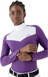 Equiline Caspe Turnierpolo mit langen Ärmeln für Damen in Lila Größe S – Bild 1 von 1