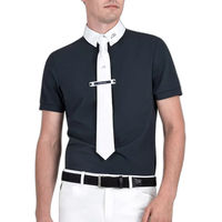 Produktbild von Equiline Celirac Reitturnier Poloshirt für Herren in Blau Grösse XL