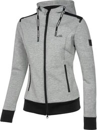 Produktbild von Equiline Cerriec Reit-Sweatshirt Hoodie mit Reißverschluss für Damen in Grau XXL