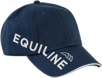 Equiline Charlie Baseballkappe aus Baumwolle Blau Unisex – Bild 1 von 4