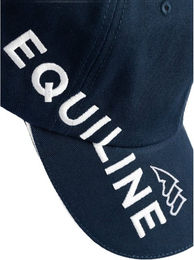 Equiline Charlie Basecap aus Baumwolle in Weiß und Blau – Bild 1 von 3