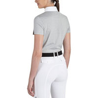 Produktbild von Equiline Clarac Turnier Poloshirt Reitshirt für Damen aus Polyamid in Weiß oder Grau Größe L