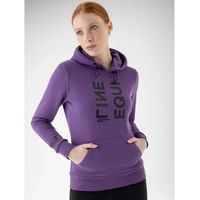 Produktbild von Equiline Clemac Damen Fleece Hoodie Lila Größe L