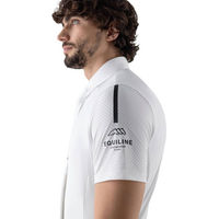 Produktbild von Equiline Cooac Turniershirt Herren Weiß Sommer Reitshirt aus Polyamid Größe XL