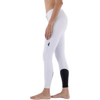 Produktbild von Equiline Cornek Kniegrip Reithose Damen Schwarz Weiß Größe 38
