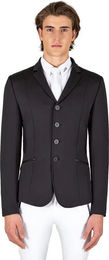 Equiline Croftec Wettkampfjacke für Herren mit technischem Mesh-Rücken und -Seiten in Schwarz – Bild 1 von 1