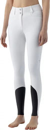 Equiline Crystalek Reithose Damen mit Kniegrip in Weiß – Bild 1 von 9