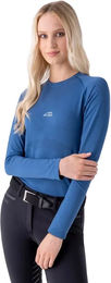 Produktbild von Equiline Damen Langarm-Reitshirt Cudik Blau XL/2XL