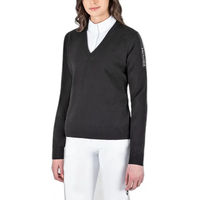 Produktbild von Equiline Damen Pullover Cinoc mit V-Ausschnitt Schwarz Größe XS