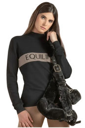 Produktbild von Equiline Damen Pullover Egrae Schwarz