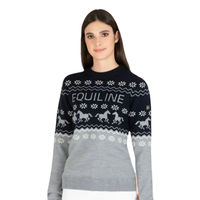 Produktbild von Equiline Damen Pullover Nitan Navy Blau