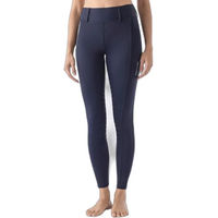 Produktbild von Equiline Damen Reitleggings Full Grip mit Taschen Blau