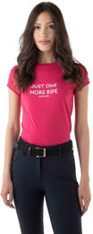 Equiline Damen Reitshirt Dania Lettering Just one more ride Rosa Grösse M – Bild 1 von 3