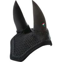 Produktbild von Equiline Dave Schalldämmende Fliegenhaube für Pferde Schwarz Baumwolle