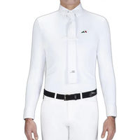 Produktbild von Equiline David Turniershirt für Herren in Weiß aus Polyamid Größe XL