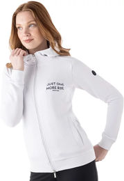 Equiline Debra Lettering Reit-Hoodie Damen Full Zip Rosa Weiß Größe L – Bild 1 von 1
