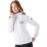 Produktbild von Equiline Debra Lettering Reit-Hoodie Damen Full Zip Rosa Weiß Größe L