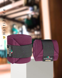Produktbild von Equiline Ekire Gamaschen Fleece 2er Set Plum Lila