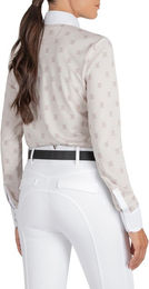 Equiline Emerie Turniershirt Damen Langarm Grau Beige Größe 42 – Bild 1 von 3