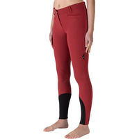 Produktbild von Equiline Eqash Reithose Damen mit Mid Grip und Strass in Rot Größe 42