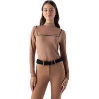 Produktbild von Equiline EQASTE Langarmshirt Second-Skin Damen mit technischem Gewebe mocha mousse Größe L