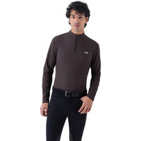 Produktbild von Equiline EQCAGLI Zip-Sportshirt Herren Coffee Bean Größe XL