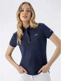 Equiline Eqcartik Reitshirt Damen Blau Baumwolle XXS – Bild 1 von 3
