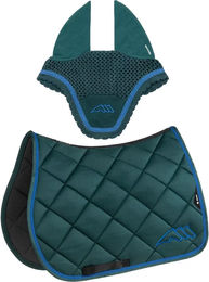 Equiline Eqchroma Sattelset mit Schabracke und Fliegenhaube aus Polyester – Bild 1 von 7