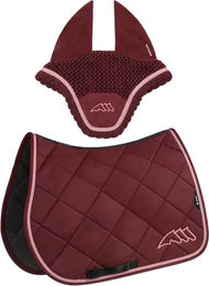 Equiline Eqchroma Sattelset mit Schabracke und Fliegenhaube aus Polyester – Bild 1 von 7