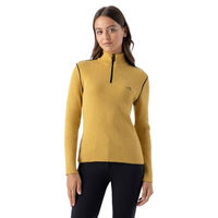 Produktbild von Equiline EQCLIP Damen Zip Pullover für die Übergangszeit in Schwarz und Gelb