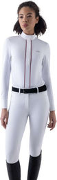 Equiline EQCOLO Langarm Turniershirt Damen Weiß Größe S – Bild 1 von 1