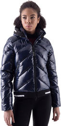 Equiline EQCOMB glänzend wattierte Jacke Damen Blau Größe L – Bild 1 von 1