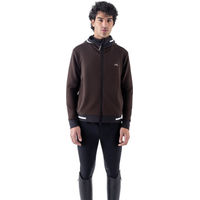 Produktbild von Equiline EQCOREZ Technisches Kapuzensweatshirt für Herren in Coffee Bean Größe XL