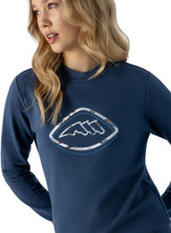 Equiline Eqeben Sweatshirt Damen Blau Baumwolle – Bild 1 von 7