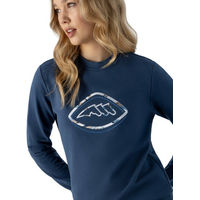 Produktbild von Equiline Eqeben Sweatshirt Damen Blau Baumwolle XXL