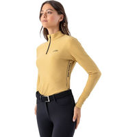 Produktbild von Equiline EQEBLE Damen Sportshirt aus Rippenstoff Langarm Khaki Stone Größe XL