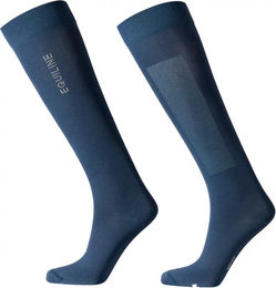 Produktbild von Equiline Eqeddy Reitsocken Unisex Blau Größe 39/42