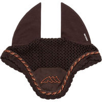 Produktbild von Equiline EQEDELY Strick-Fliegenhaube für Pferde braun Größe Vollblut/Warmblut
