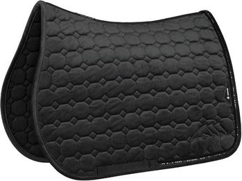 Equiline EQENTI Octagon-Schabracke aus Samt Schwarz Größe N – Bild 1 von 1