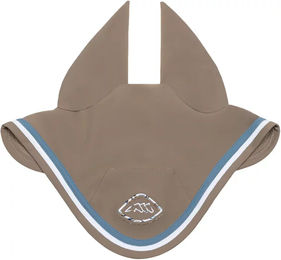 Equiline Eqeroc Fliegenhaube kurz mit Strasssteinen in Braun und Taupe – Bild 1 von 1