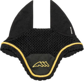 Equiline EQERORT gestrickte Fliegenhaube für Pferde in Schwarz, Größe Vollblut/Warmblut – Bild 1 von 1