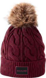Equiline EQGAT Strickmütze mit Bommel alpine plum – Bild 1 von 1