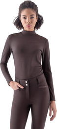 Equiline EQGLIN Langarmshirt Second Skin Damen Coffee Bean Größe L – Bild 1 von 1
