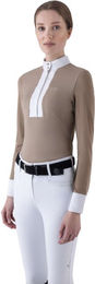 Equiline EQGOLO Langarm Turniershirt Damen Greige Größe XS – Bild 1 von 1