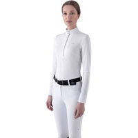 Produktbild von Equiline EQGOLO Turniershirt Damen Langarm Weiß Größe L