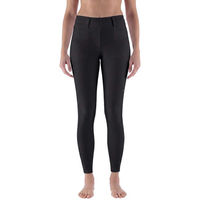 Produktbild von Equiline EQLEGGYKH High Waist Kniegrip Reitleggings Damen Schwarz Größe M