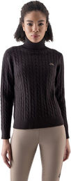 Equiline EQLOVER Damen Pullover mit Stehkragen Farbe Coffee Bean Größe XL – Bild 1 von 1