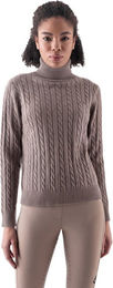 Equiline EQLOVER Damen Pullover mit Stehkragen greige Größe S – Bild 1 von 1