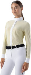 Equiline EQTOCK Langarm Turnierpolo Damen Weiß – Bild 1 von 1